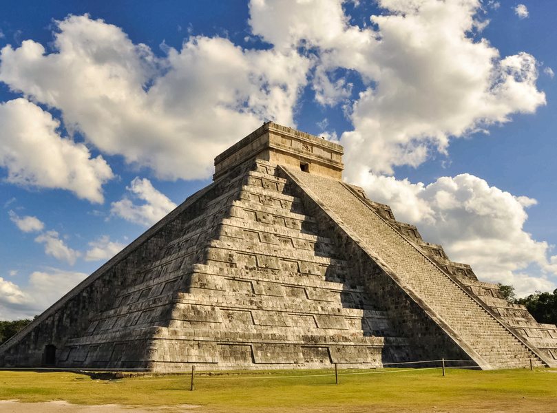 Mexican Pyramids of Mayan Civilization.